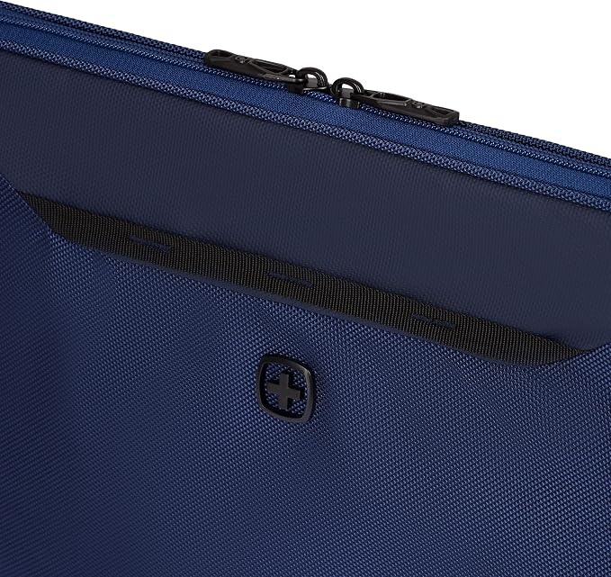 SwissGear Padded Zippered Laptop Sleeve, Micro-Twill Laptop Case with Fleece Lining & Front Webbing