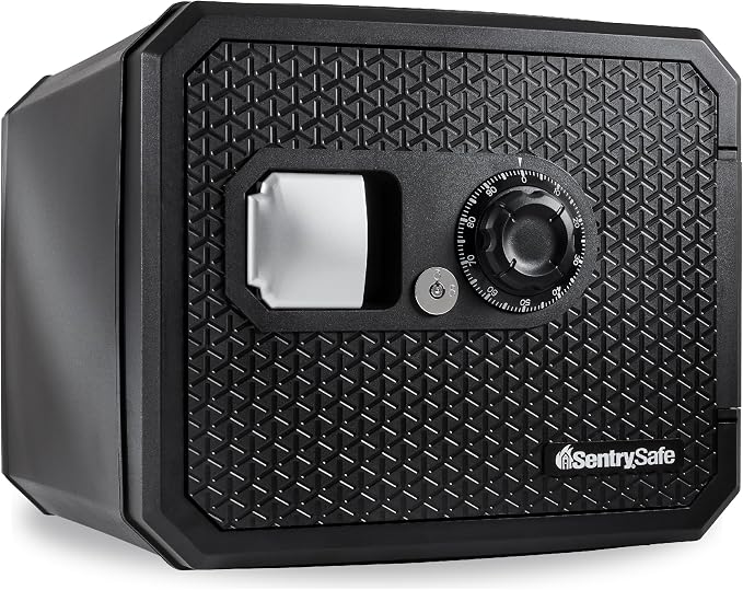 SentrySafe Large 0.81 Cubic Feet Fireproof Safe with Dial Combination Lock for Home or Office Protects Money, Documents, or Other Valuables, FPW082K