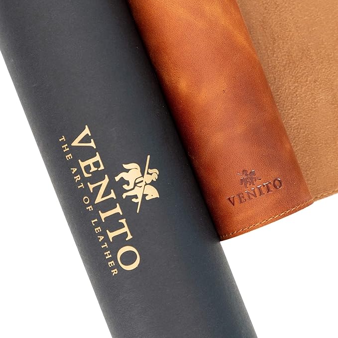 Premium Leather Desk Mat (36 X 19 inch) - Large Mouse Mat for Home Office Accessories (Antique Brown)*