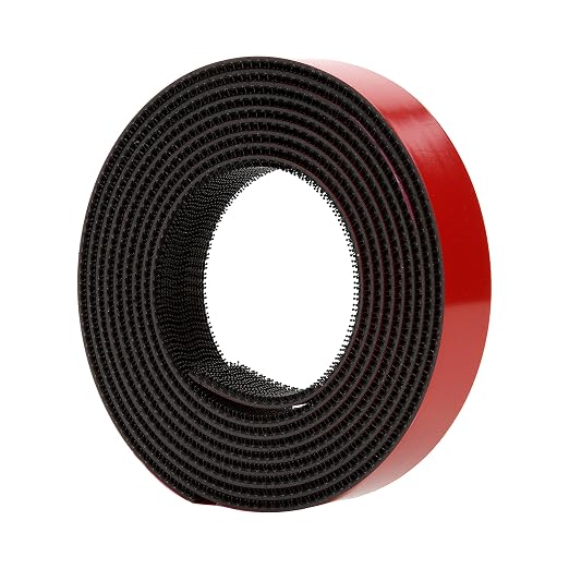 3M Dual Lock Reclosable Fastener TB3870, Black, 1 in x 10 ft, Type 250/250 | Heavy Duty, Industrial Use, Indoor/Outdoor, Great for Metal, Acrylic, PC, ABS, Powder Coated Paints, (1 Mated Strip/Bag)