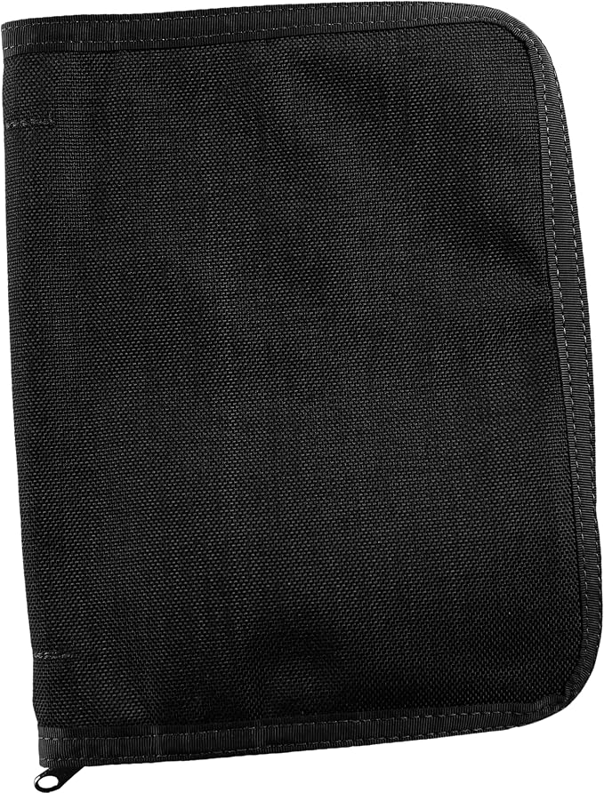 Rite in The Rain Weatherproof Cordura® Fabric, 1/2" Ring Binder Cover, 6.75" x 8.875", Black Cover (No. C9200B)