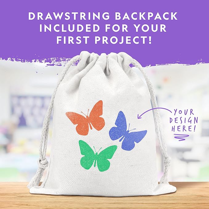 National Geographic Screen Printing Arts and Crafts Kit for Kids | Fabric Paint, Screen Printing Frame, Stencils, Squeegee, Drawstring Bag, Silk Screen Craft, Creative Birthday Gift