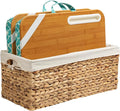 LAPGEAR Designer Lap Desk – Aqua Trellis, 2-Pack with Storage Basket