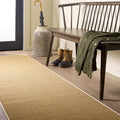 Martha Stewart SAFAVIEH x Collection Area Rug - 2'3" x 8' Runner, Natural & White, Sisal & Jute, Ideal for Living Room, Hallway, Foyer, Entryway, Bedroom (MSR9501H)