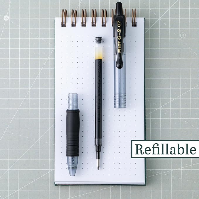 PILOT G2 Colored Gel Pens, Assorted Neon Color + Black Inks, 36-Pack Tub