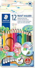 Staedtler Erasable Colored Pencils, 12 Colors (14450NC12)