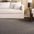 Martha Stewart x SAFAVIEH Area Rug Collection - 8' x 10', Charcoal, Sisal & Jute, Farmhouse Style, Ideal for Living Room, Bedroom, Office, Dining Space (MSR9501F)