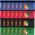 BAZIC Products 3-Ring Pencil Pouch with Clear Mesh Window, 24-Box | clear mesh window and a zipper closure for pens, pencils, supplies