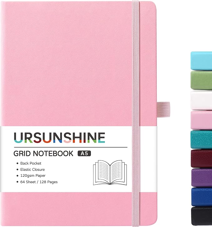 Graph Grid Paper Notebook/Journal - Classic Journal/Notebook, 5.3" x 8.26"