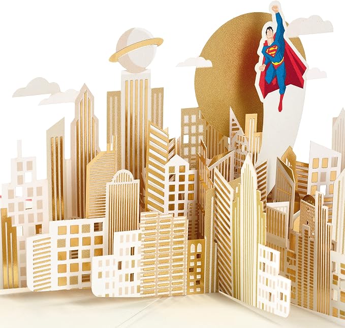 Hallmark Signature Paper Wonder Pop Up Father's Day Card for Him (Superman)