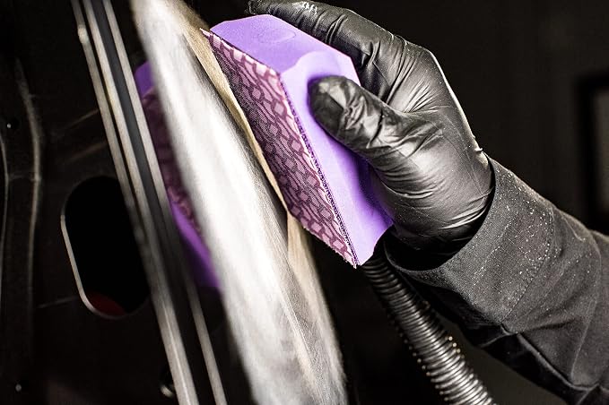 3M Hookit Dust Extraction Flexible Sanding Block, 35829, Kit | Includes Four Lengths, Captures Dust for Automotive Sanding
