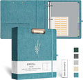 EYROZILL 3 Ring Binder 2 Inch, Binder for Letter Size (11" x 8.5") with 5 Tab Dividers, File Folder Labels and Low Profile Clipboards, Lavender Blue