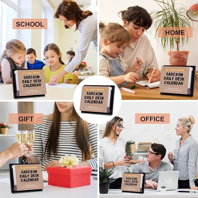 2027 Desk Calendar - Sarcastic Calendar, Jan.2027 - Dec.2027, 4.85" X 5.85"