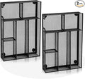 Desk Drawer Organizer, Office Drawer Divider Organizer Tray with 6 Compartments, Metal Mesh Desktop Organization and Accessories for Stationery Makeup Kitchen Toolroom School ＆Office, 12.6x8.27x1.6 in