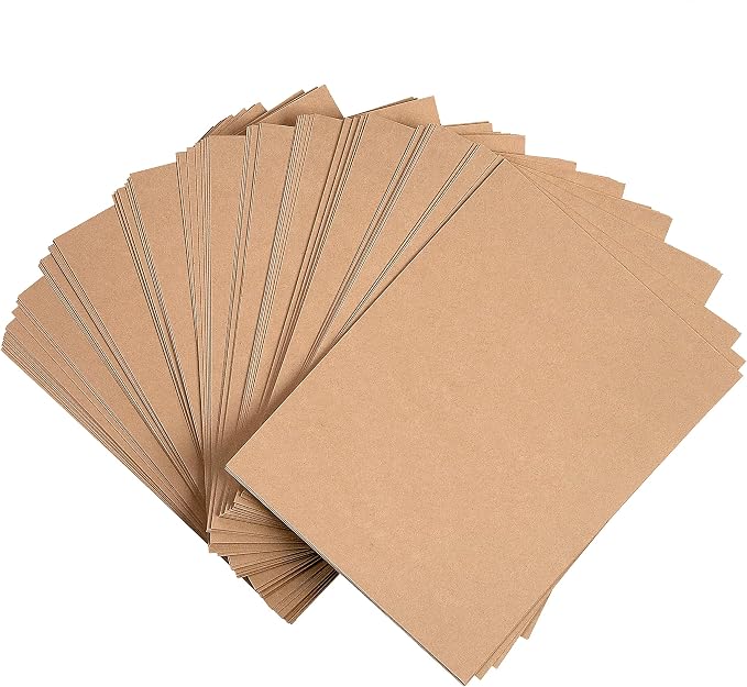 Recollections 100 Sheets Kraft 8.5” x 11” Cardstock Paper - Acid and Lignin Free Paper for Scrapbooks, Arts & Crafts - 1 Pack