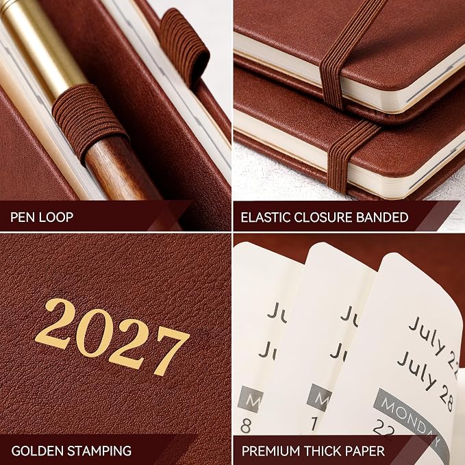 Vondafe 2027 Planner Weekly and Monthly, Jan. 2027 - Dec. 2027, 9" x 11"