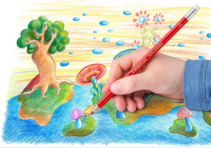 Staedtler Erasable Colored Pencils, 12 Colors (14450NC12)