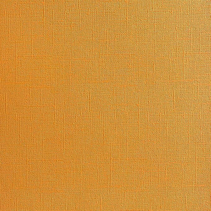 Mac & Cheese—12x12 Textured Cardstock | 80lb Textured Orange Scrapbook Paper | Premium Cardstock for Cricut Cutting | 25 Sheets