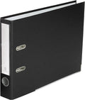 2-Ring Premium Binder for Top-Punched Paper - Black, by Bindertek | Top-Opening, 2" Spine Width, 300 Sheet Capacity, 1.9" Lever Arch Mechanism, Linen-Textured Covers, Steel Reinforced Edges