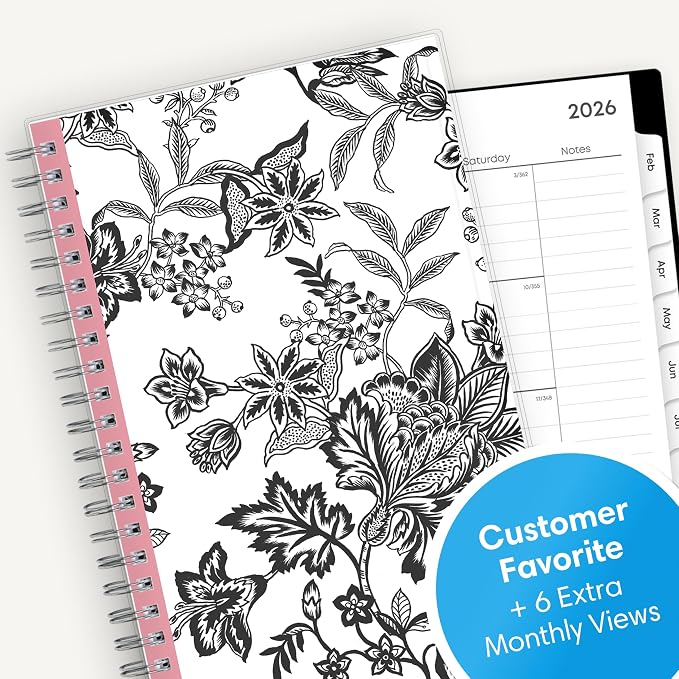 Blue Sky 2026 Weekly & Monthly Planner Calendar, 5"x8", Analeis