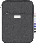 Sooez Zipper Binder Bag, 1 Inch Binders 3 Ring O-Ring, 5-Tab Divider Folder | Expanding File Folder, 500-Sheet Capacity Three Ring Binder, Organizer Storage for Student School Classroom Supplies, Gray
