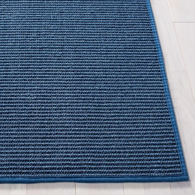 Martha Stewart x SAFAVIEH Area Rug Collection - 2'3" x 8' Runner, Blue, Sisal & Jute, Farmhouse Style, Ideal for Living Room, Bedroom, Foyer, Hallway (MSR9501M)