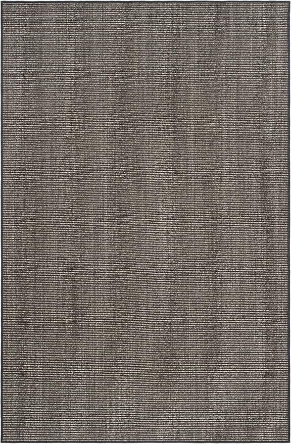 Martha Stewart x SAFAVIEH Area Rug Collection - 3' x 5', Charcoal, Sisal & Jute, Farmhouse Style, Ideal for Living Room, Bedroom, Foyer, Accent Space (MSR9501F)