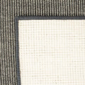 Martha Stewart x SAFAVIEH Area Rug Collection - 2'4" x 4', Charcoal, Sisal & Jute, Farmhouse Style, Ideal for Living Room, Bedroom, Office, Accent Space (MSR9501F)