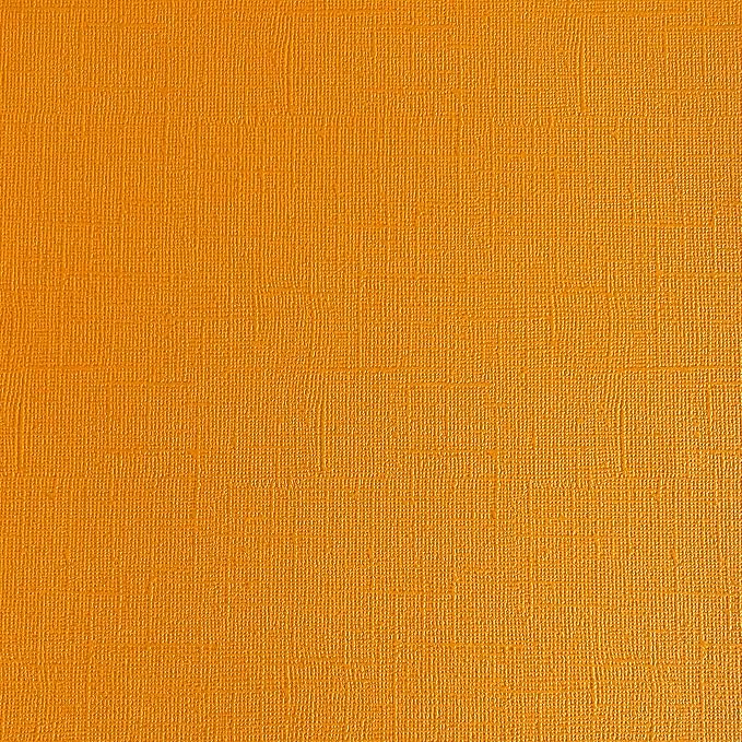 Mandarin Orange—12x12 Textured Cardstock | 80lb Textured Orange Scrapbook Paper | Premium Cardstock for Cricut Cutting | 25 Sheets