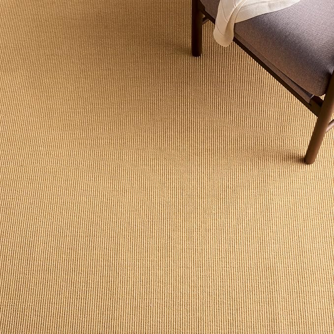 Martha Stewart x SAFAVIEH Area Rug Collection - 3' x 5', Natural & Grey, Sisal & Jute, Farmhouse Style, Ideal for Living Room, Bedroom, Foyer, Accent Space (MSR9501G)