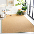 Martha Stewart x SAFAVIEH Area Rug Collection - 5' x 7', Natural & Green, Sisal & Jute, Farmhouse Style, Ideal for Living Room, Bedroom, Office, Dining Space (MSR9501E)