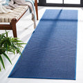 Martha Stewart x SAFAVIEH Area Rug Collection - 2'3" x 8' Runner, Blue, Sisal & Jute, Farmhouse Style, Ideal for Living Room, Bedroom, Foyer, Hallway (MSR9501M)