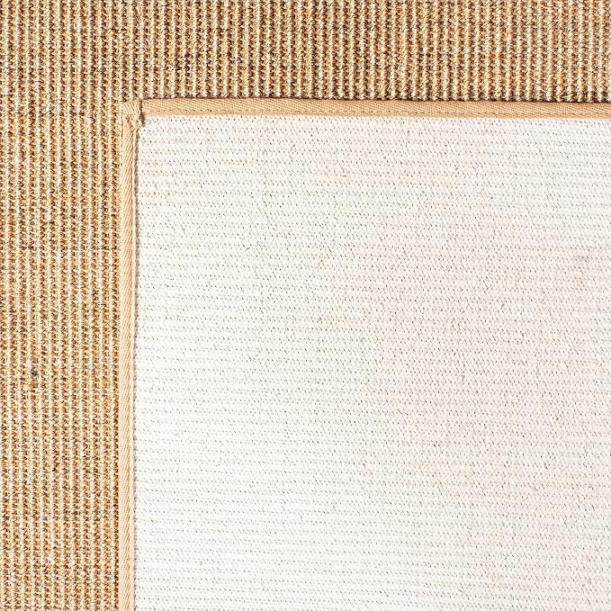Martha Stewart x SAFAVIEH Area Rug Collection - 9' x 13', Beige, Sisal & Jute, Farmhouse Style, Ideal for Living Room, Bedroom, Office, Dining Space (MSR9501B)