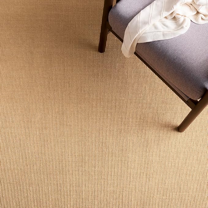 Martha Stewart x SAFAVIEH Area Rug Collection - 3' x 5', Natural Brown, Sisal & Jute, Farmhouse Style, Ideal for Living Room, Bedroom, Foyer, Accent Space (MSR9501A)