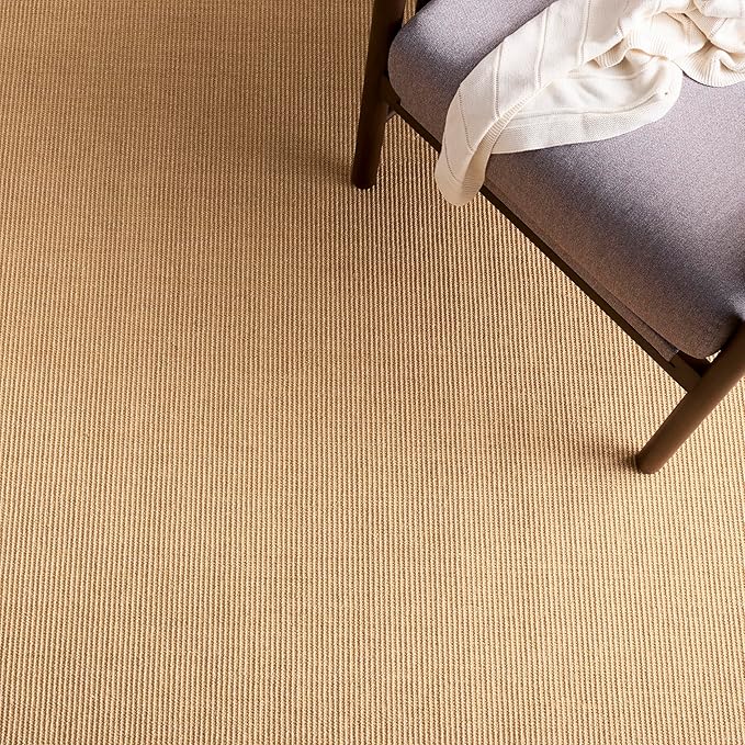Martha Stewart x SAFAVIEH Area Rug Collection - 5' x 8', Natural Brown, Sisal & Jute, Farmhouse Style, Ideal for Living Room, Bedroom, Office, Dining Space (MSR9501A)
