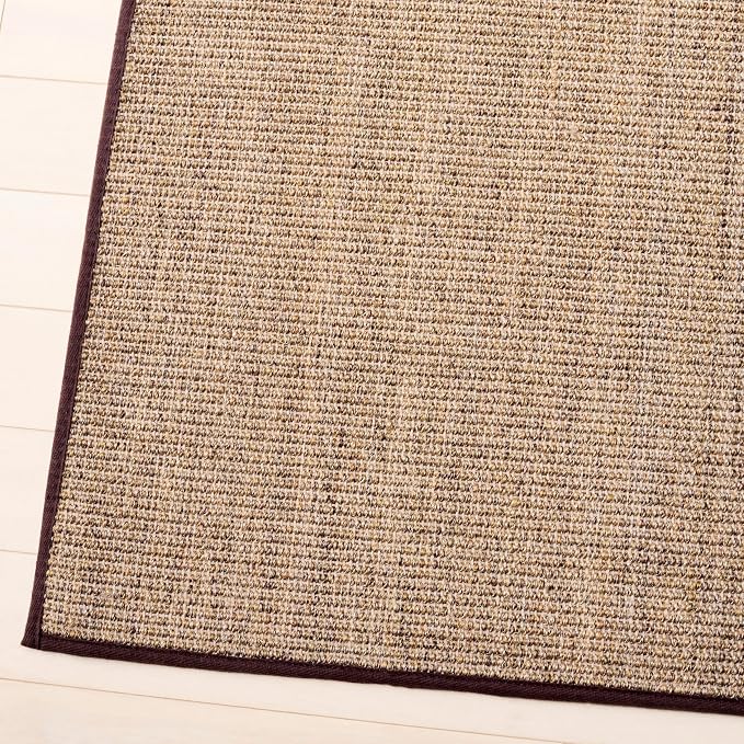 Martha Stewart x SAFAVIEH Area Rug Collection - 9' x 13', Light Brown, Sisal & Jute, Farmhouse Style, Ideal for Living Room, Bedroom, Office, Dining Space (MSR9501T)