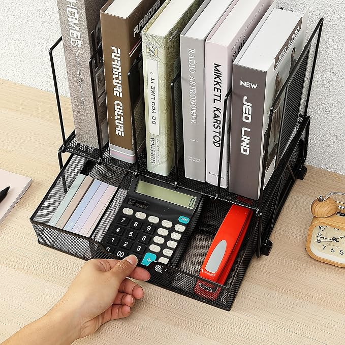 Mr. Pen- Mesh Desk Organizer with Drawer | Office Desk Organizers and Accessories, Desk Organization, Desktop Organization, Desk Organizers and Storage