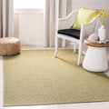 Martha Stewart x SAFAVIEH Area Rug Collection - 3' x 5', Green, Sisal & Jute, Farmhouse Style, Ideal for Living Room, Bedroom, Foyer, Accent Space (MSR9501Y)