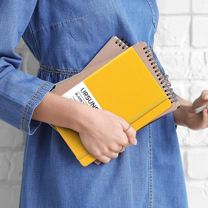 Blank Journal/Notebook - Classic Notebook/Journal with Ribbon Divider