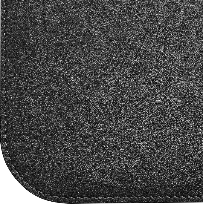Gallaway Leather Desk Mat, Office Writing Desk Pad, Large 36" x 17" Black, for Top of Desks, Gift Ready Elegant Computer Desk Cover Protector PU Leather