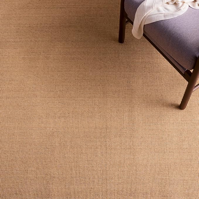 Martha Stewart x SAFAVIEH Area Rug Collection - 6' x 9', Beige, Sisal & Jute, Farmhouse Style, Ideal for Living Room, Bedroom, Office, Dining Space (MSR9501B)