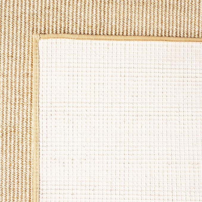 Martha Stewart x SAFAVIEH Area Rug Collection - 9' x 13', Beige & Ivory, Sisal & Jute, Farmhouse Style, Ideal for Living Room, Bedroom, Office, Dining Space (MSR9501C)