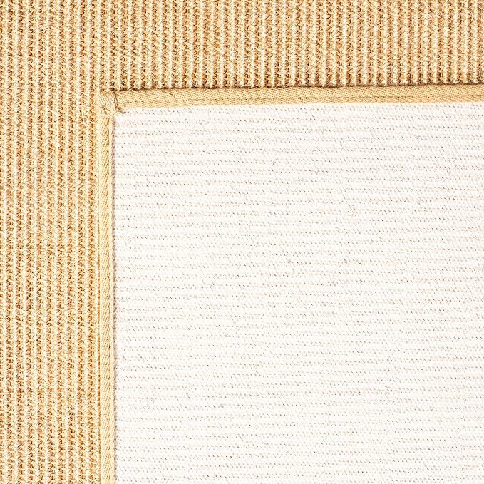 Martha Stewart x SAFAVIEH Area Rug Collection - 5' x 8', Natural Brown, Sisal & Jute, Farmhouse Style, Ideal for Living Room, Bedroom, Office, Dining Space (MSR9501A)