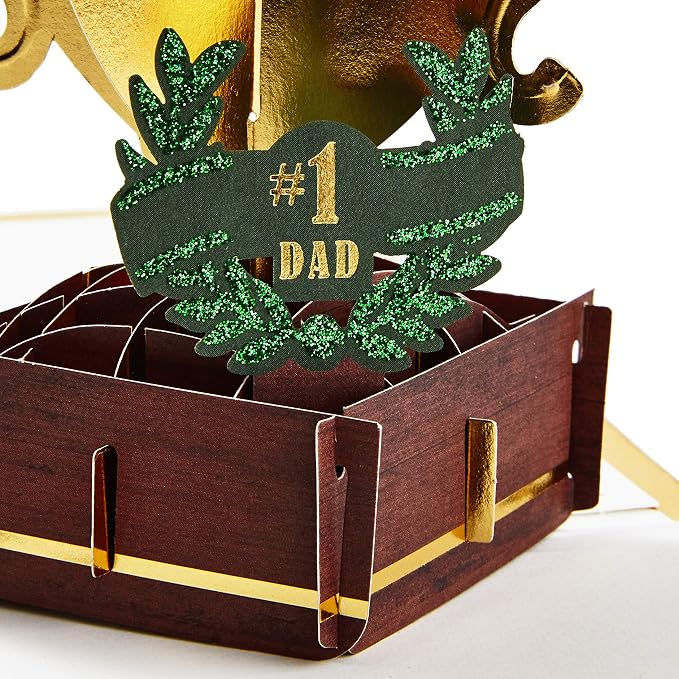 Hallmark Signature Paper Wonder Pop Up Father's Day Card (#1 Dad Trophy)