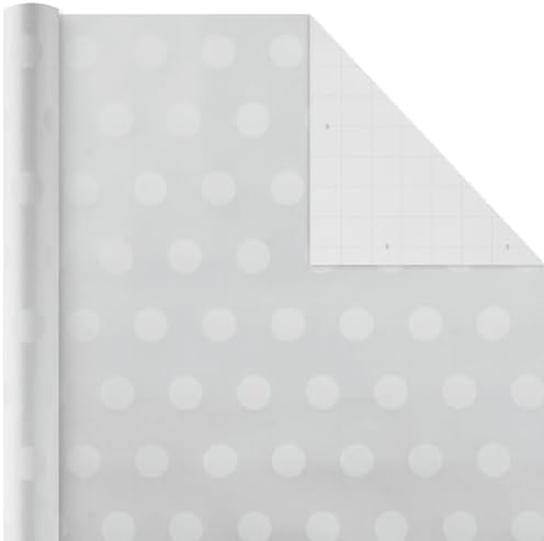 Hallmark Birthday Wrapping Paper Rolls for Graduation, Wedding, Baby Shower, Bridal Shower - Floral, White and Gold & Polka Dot Gift Wrap Paper (Set of 6 Assorted Rolls: 180 sq. ft. ttl.)