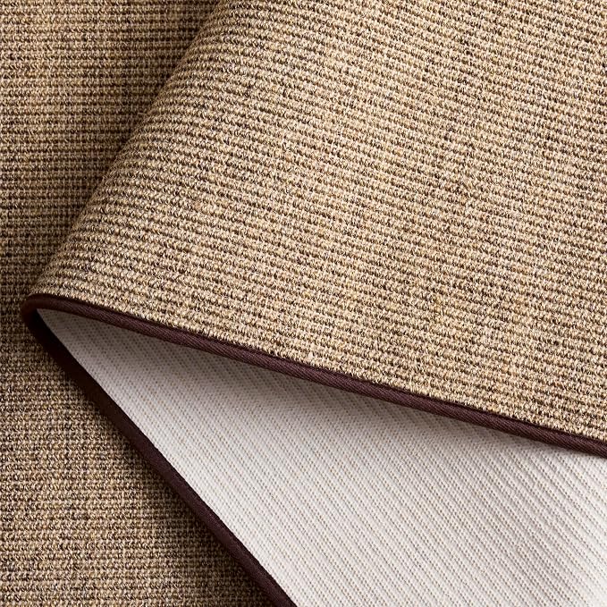 Martha Stewart x SAFAVIEH Area Rug Collection - 9' x 13', Light Brown, Sisal & Jute, Farmhouse Style, Ideal for Living Room, Bedroom, Office, Dining Space (MSR9501T)