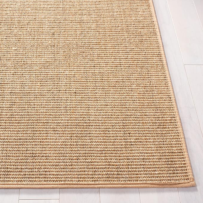 Martha Stewart x SAFAVIEH Area Rug Collection - 4' x 6', Beige, Sisal & Jute, Farmhouse Style, Ideal for Living Room, Foyer, Bedroom, Accent Space (MSR9501B)