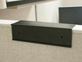 The Original Over the Cube - Quality Aluminum, Changeable Cubicle Nameplate Holder, Black Base, and Matte Black Name Plate Holder, (2" Cubicle Wall Depth) - Made in The USA