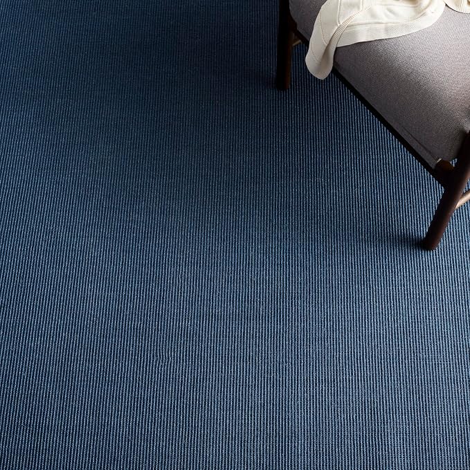 Martha Stewart x SAFAVIEH Area Rug Collection - 2'3" x 8' Runner, Blue, Sisal & Jute, Farmhouse Style, Ideal for Living Room, Bedroom, Foyer, Hallway (MSR9501M)