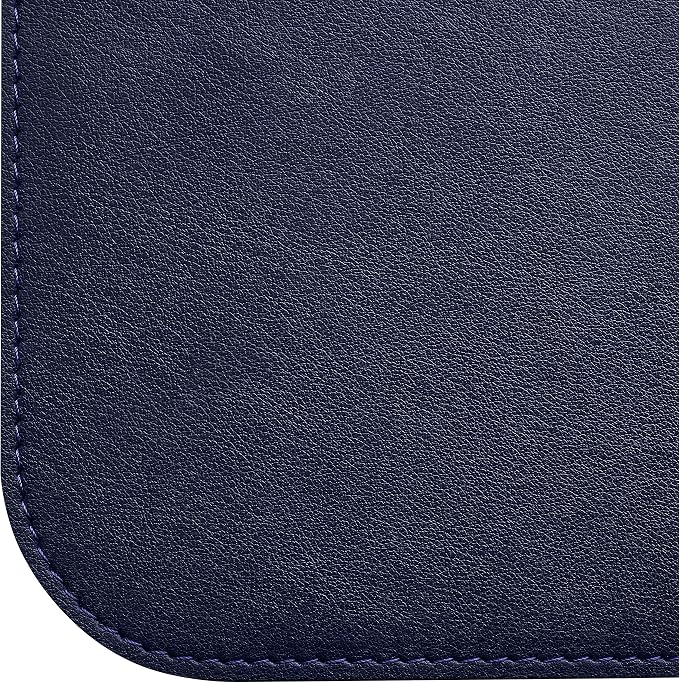 Gallaway Leather Desk Mat,Desk Writing Pad - Office Desk Pad, Large 36" x 17" Navy Blue, Desk Mats on Top of Desks, Gift Ready Elegant Computer Desk Mat Desk Cover Desk Pad Protector PU Leather